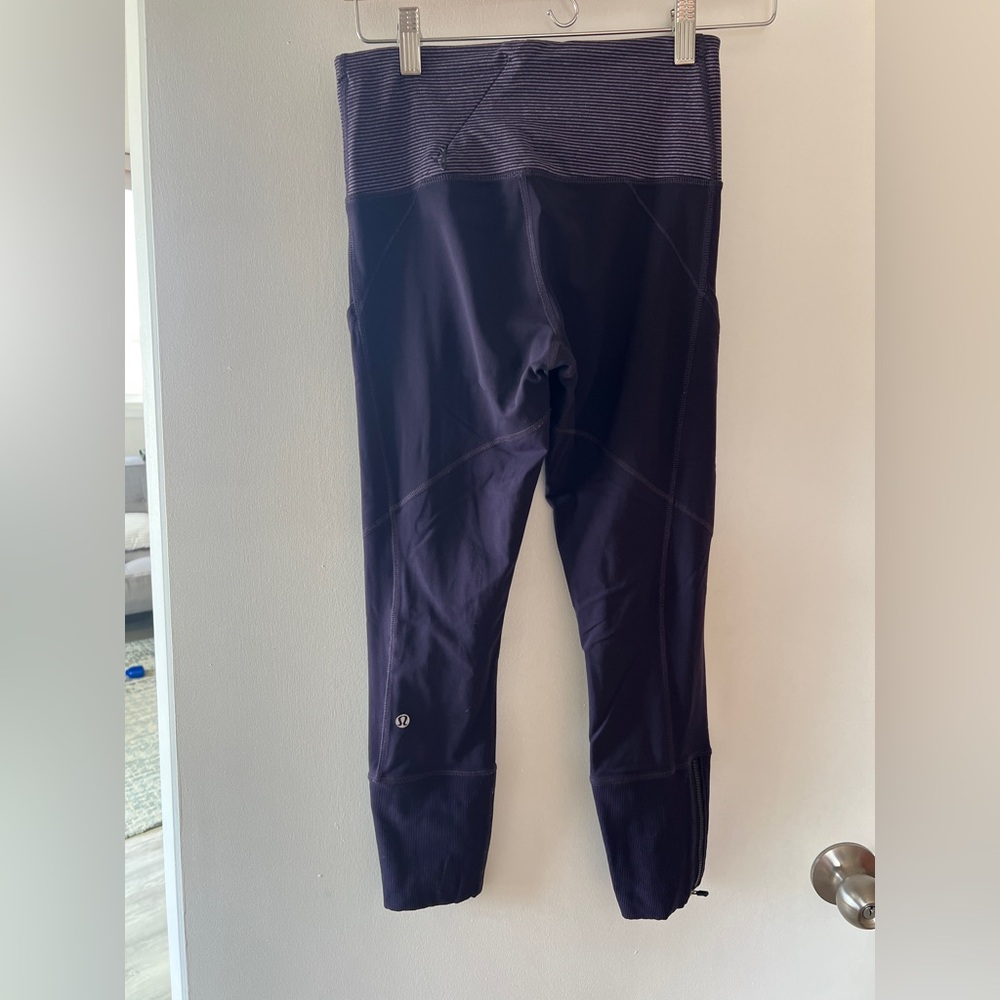 Purple Lululemon Crop Leggings